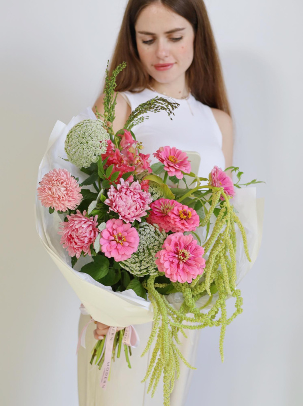 БУКЕТ ИЗ ФЕРМЕРСКИХ ЦВЕТОВ