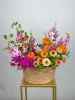 ЯРКАЯ КОРЗИНА С ЛЕТНИМИ ЦВЕТАМИ ЯРКАЯ КОРЗИНА С ЛЕТНИМИ ЦВЕТАМИ