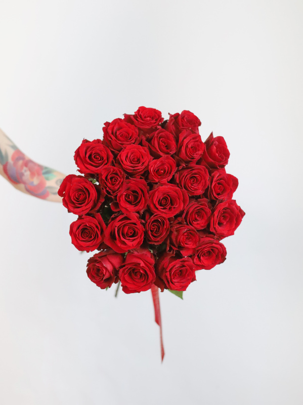 БОРДОВАЯ РОЗА 25 шт